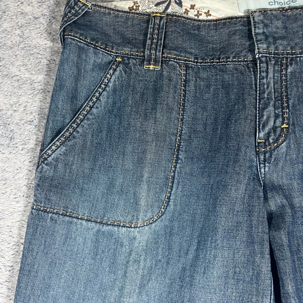 Choice Calvin Klein Jeans Womens 32‎ Blue Denim Wide Leg Flare High Rise